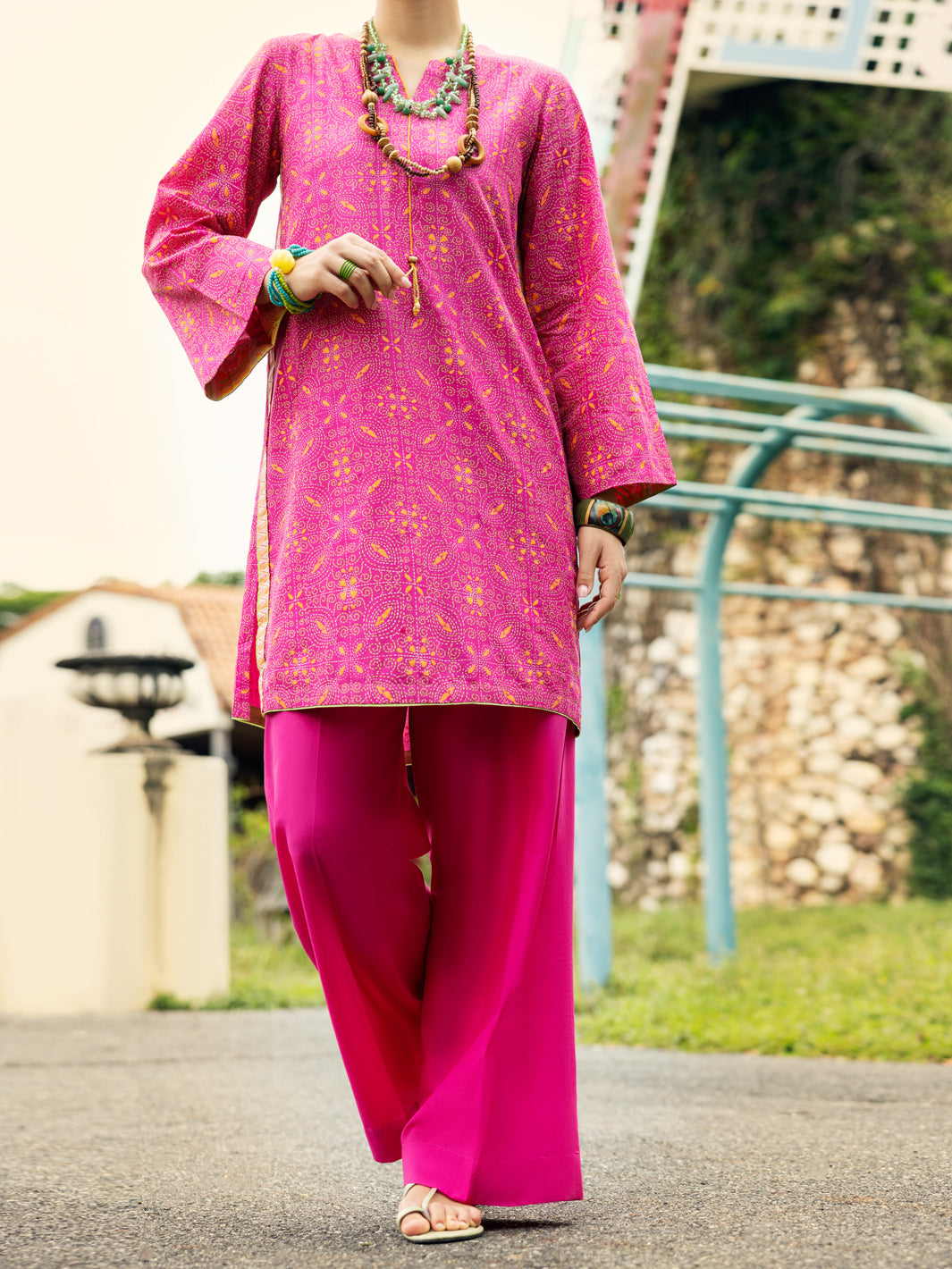 Lawn Pink Kurti - Almirah