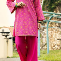Lawn Pink Kurti - Almirah