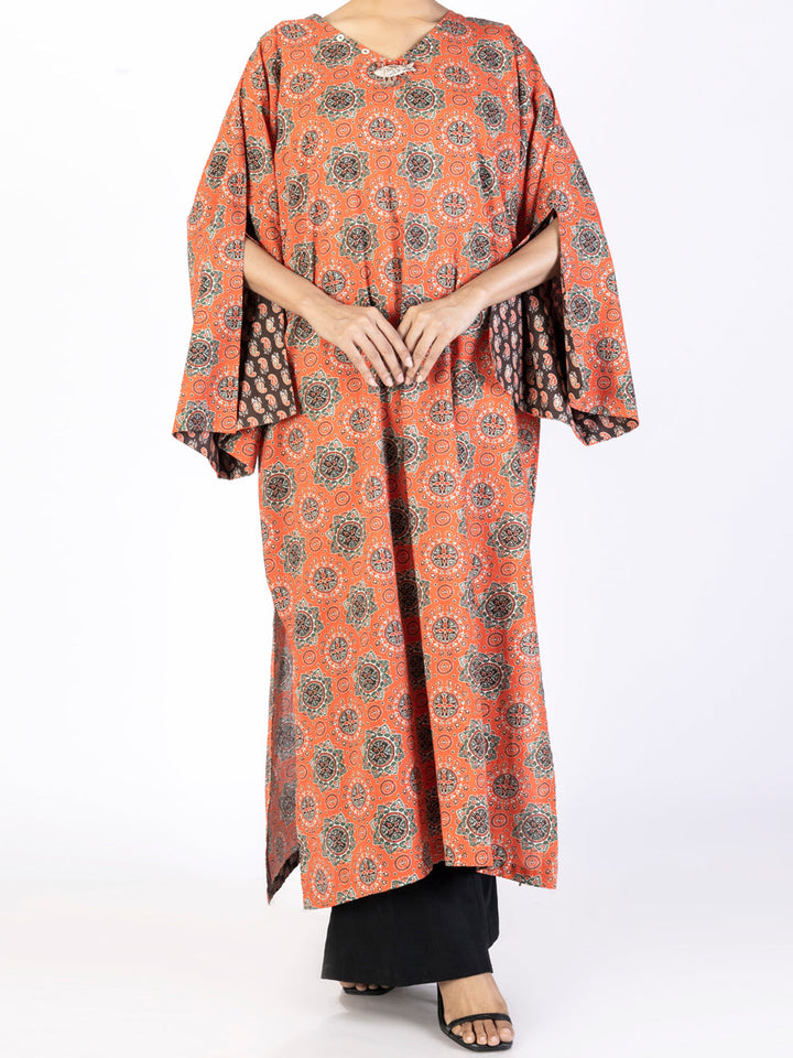 Lawn Orange Kurti - Almirah