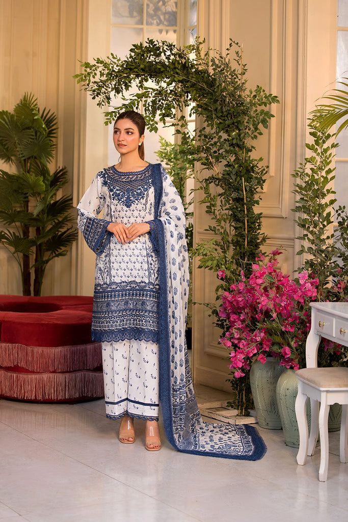 Design 10B - Sobia Nazir Vital Lawn Stitched