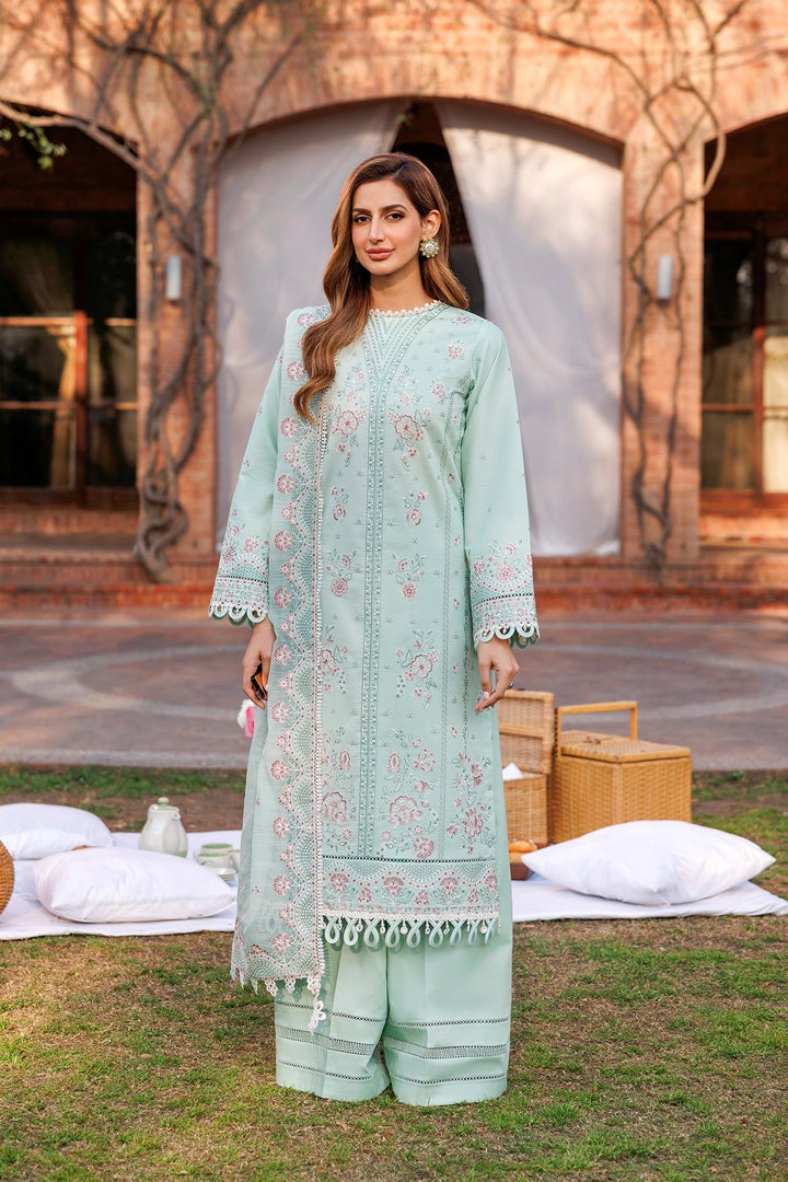 Whisper Mint - Farasha Luxury Festive Stitched