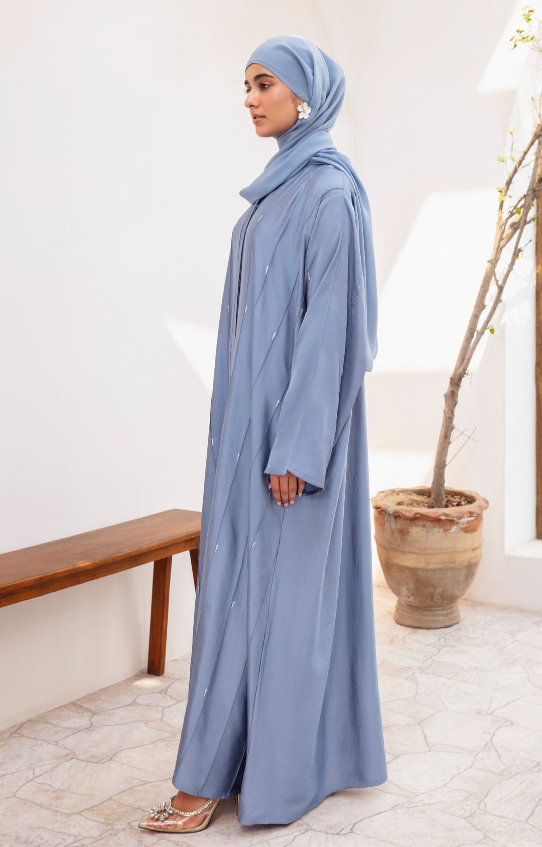Evania Blue Abaya