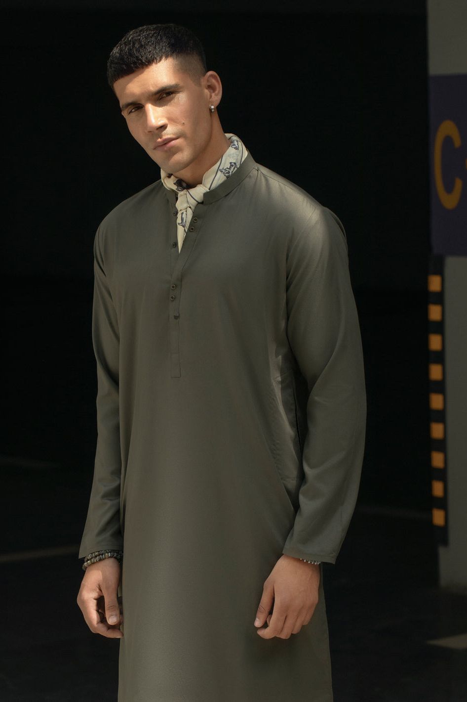 Blended Green Kurta - Almirah