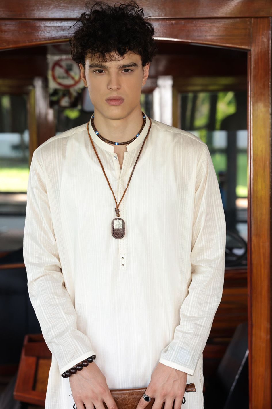 Cotton Off White Kurta - Almirah