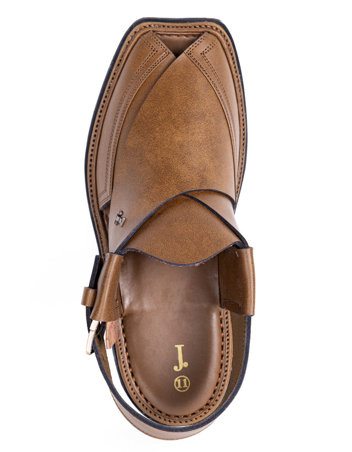 Brown Peshawari Chappal - J. Junaid Jamshed