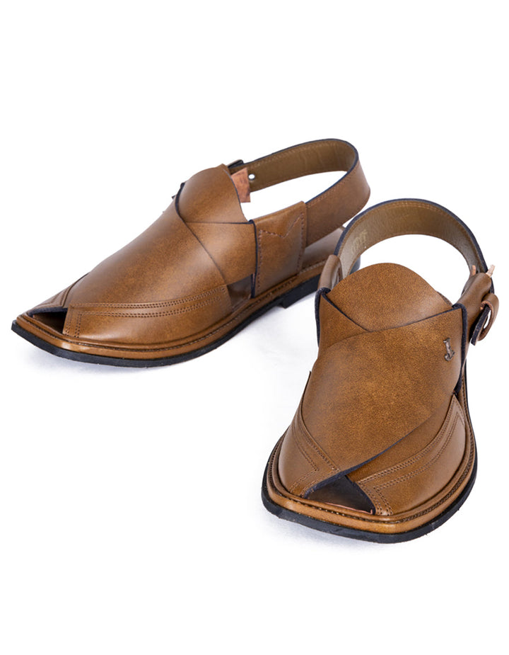Brown Peshawari Chappal - J. Junaid Jamshed