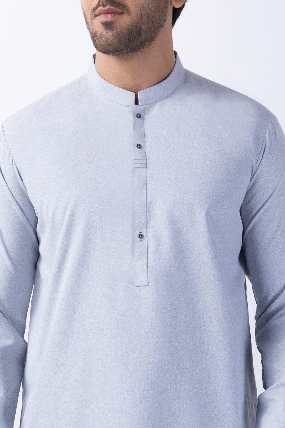 Blended Light Grey Kurta - Almirah