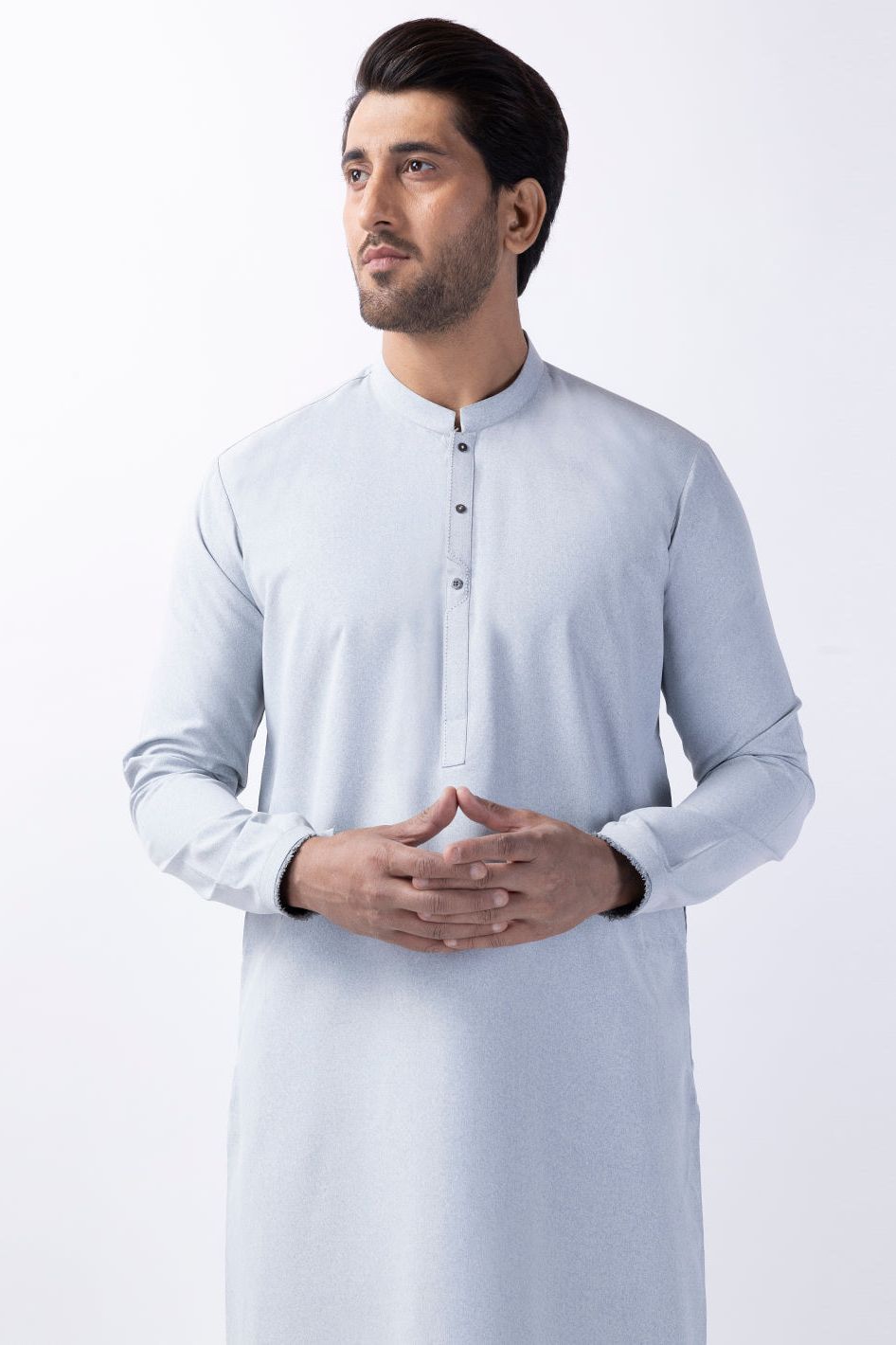 Blended Light blue Kurta - Almirah
