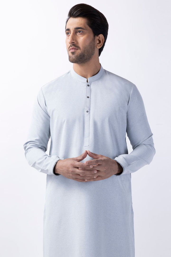 Blended Light blue Kurta - Almirah