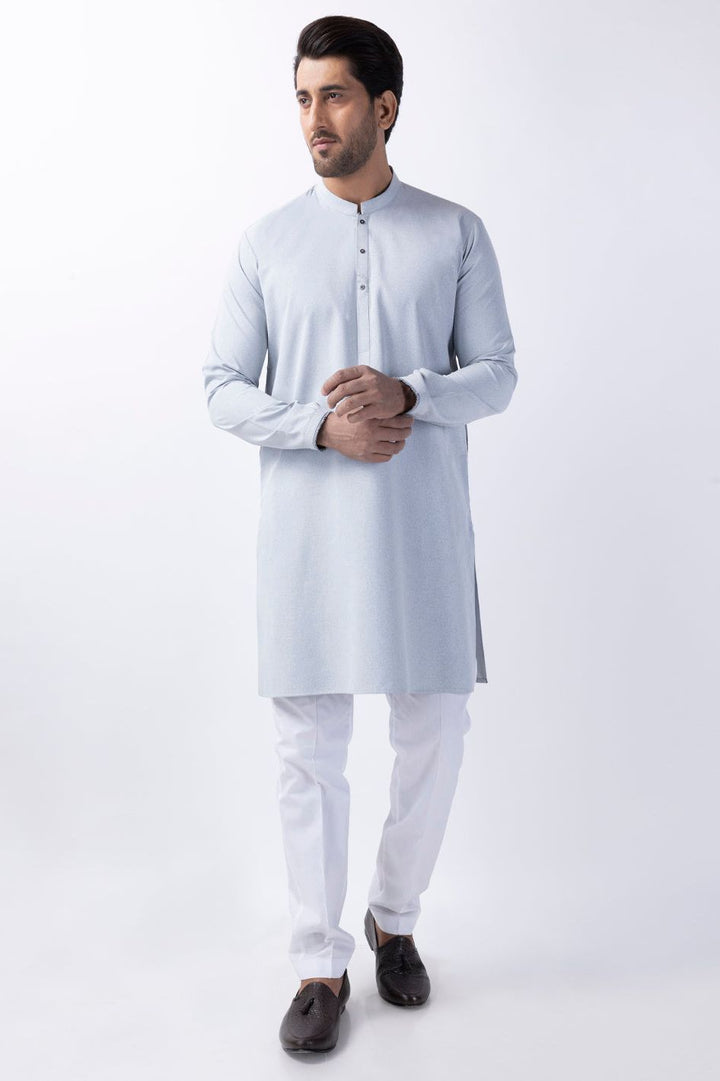 Blended Light blue Kurta - Almirah