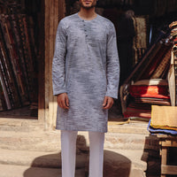 Cotton Grey Kurta - Almirah
