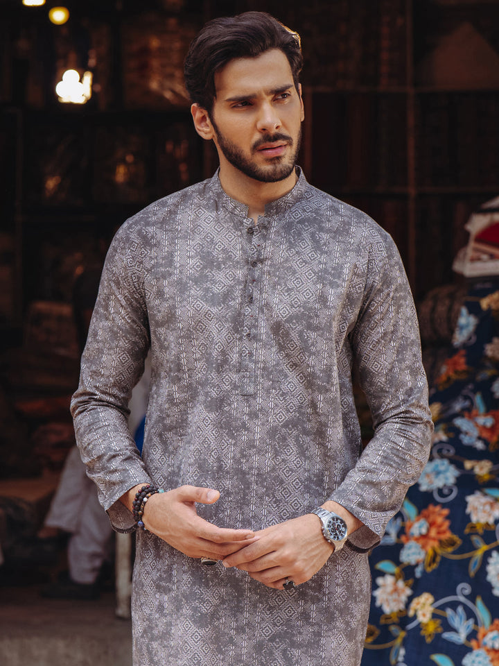 Cotton Brown Kurta - Almirah