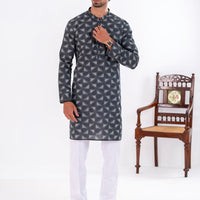 Cotton Black Kurta - Almirah
