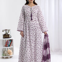 Chikenkari White Stitched Suit - Raqsam
