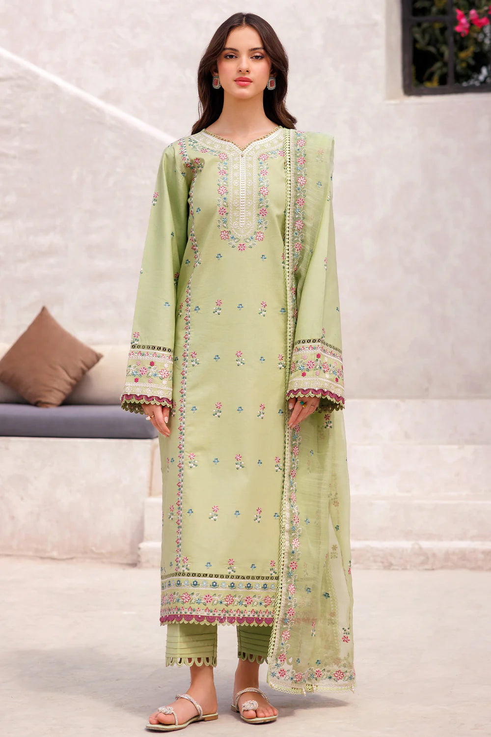 Tropical Orchid - Bahaar Embroidered Eid Lawn Stitched