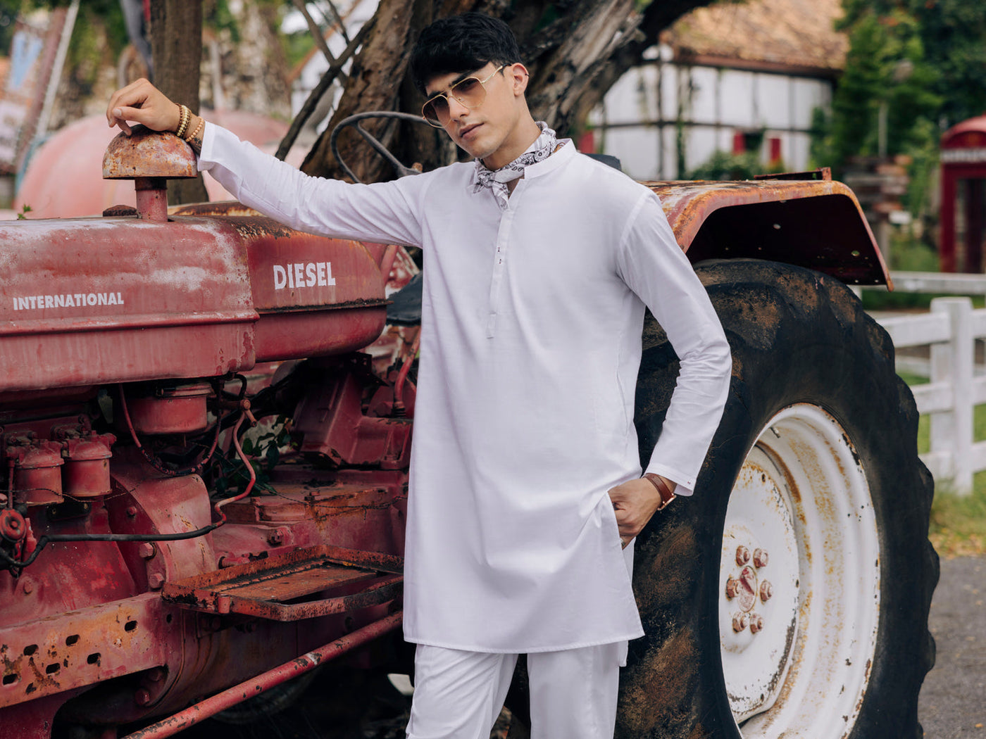 Cotton White Kurta - Almirah