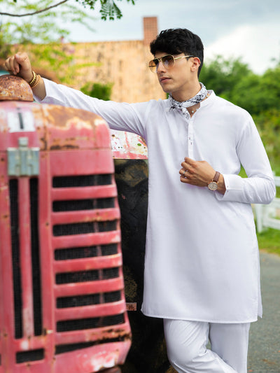 Cotton White Kurta - Almirah