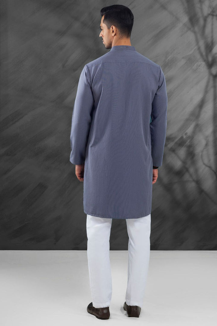 Blended Grey Kurta - Almirah