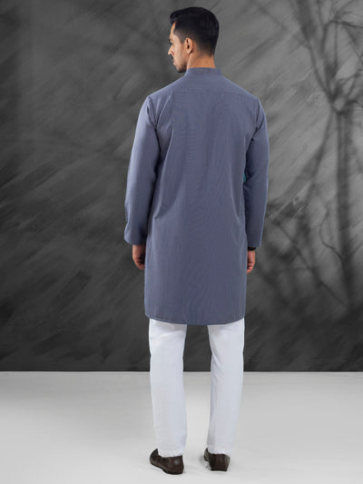 Blended Grey Kurta - Almirah