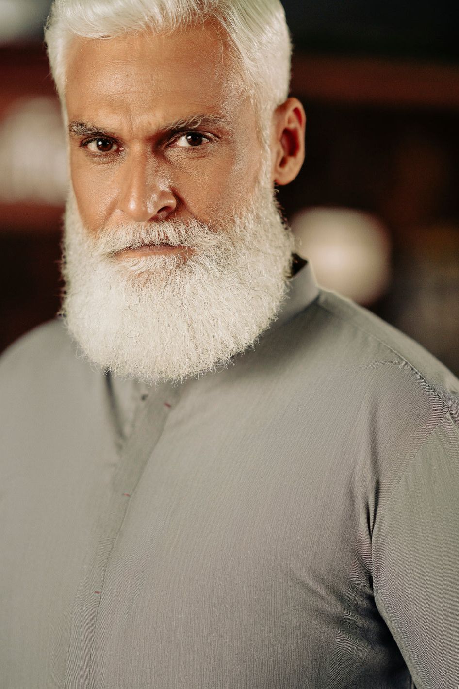 Blended Grey Kurta - Almirah