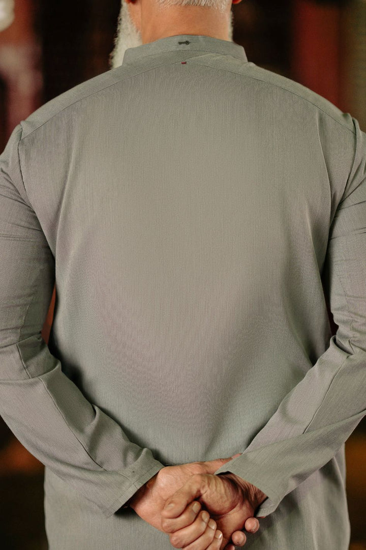 Blended Grey Kurta - Almirah