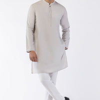 Blended Light Grey Kurta - Almirah