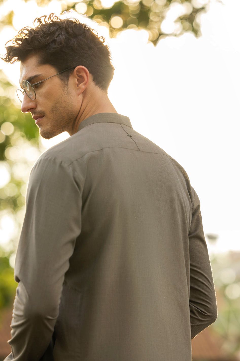Blended Brown Kurta - Almirah
