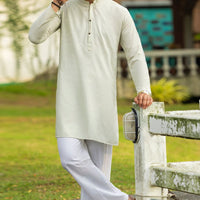 Blended Cream Kurta - Almirah