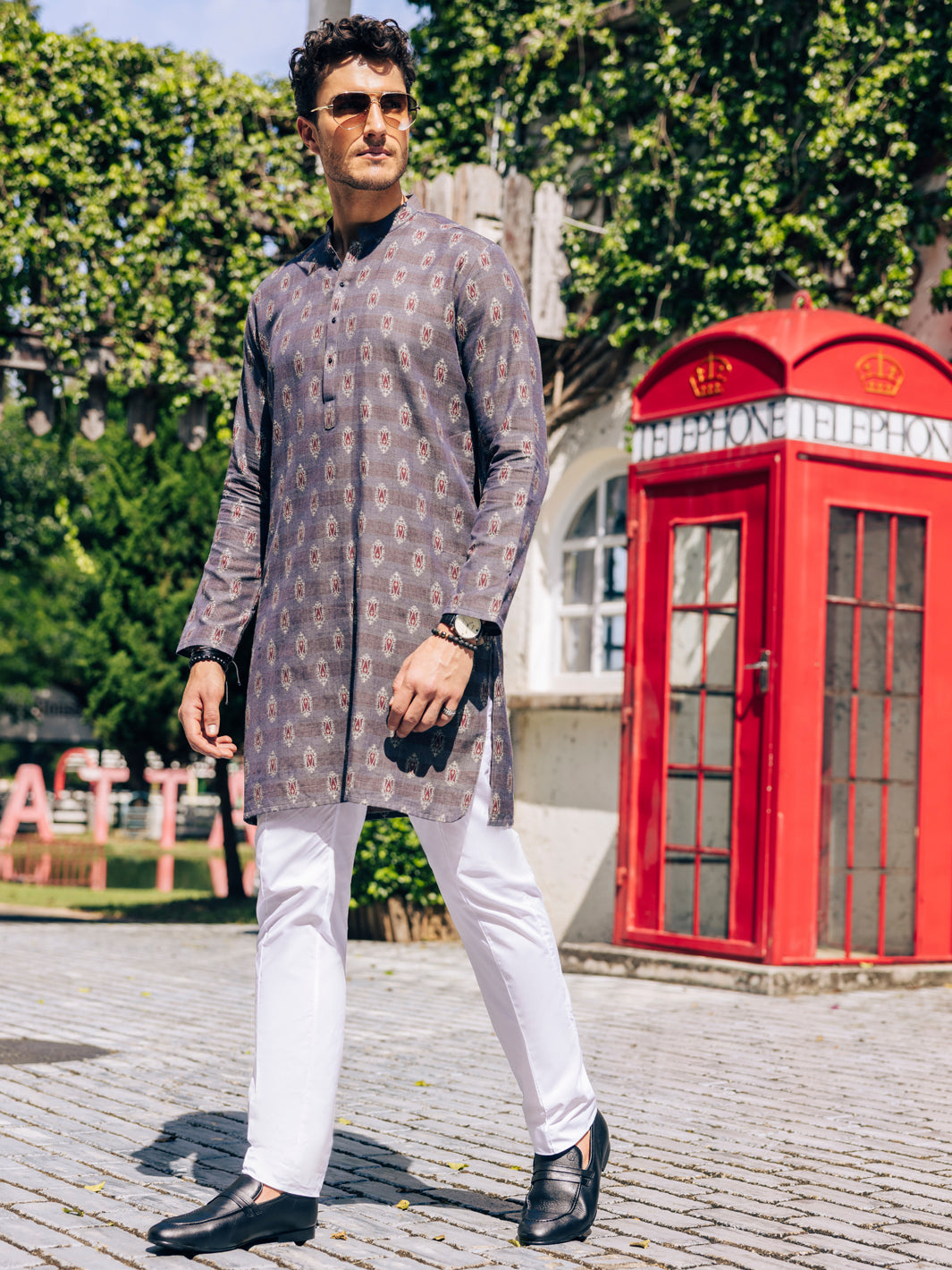 Cotton Grey Kurta - Almirah