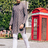 Cotton Grey Kurta - Almirah