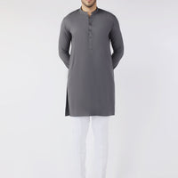 Blended Grey Kurta - Almirah