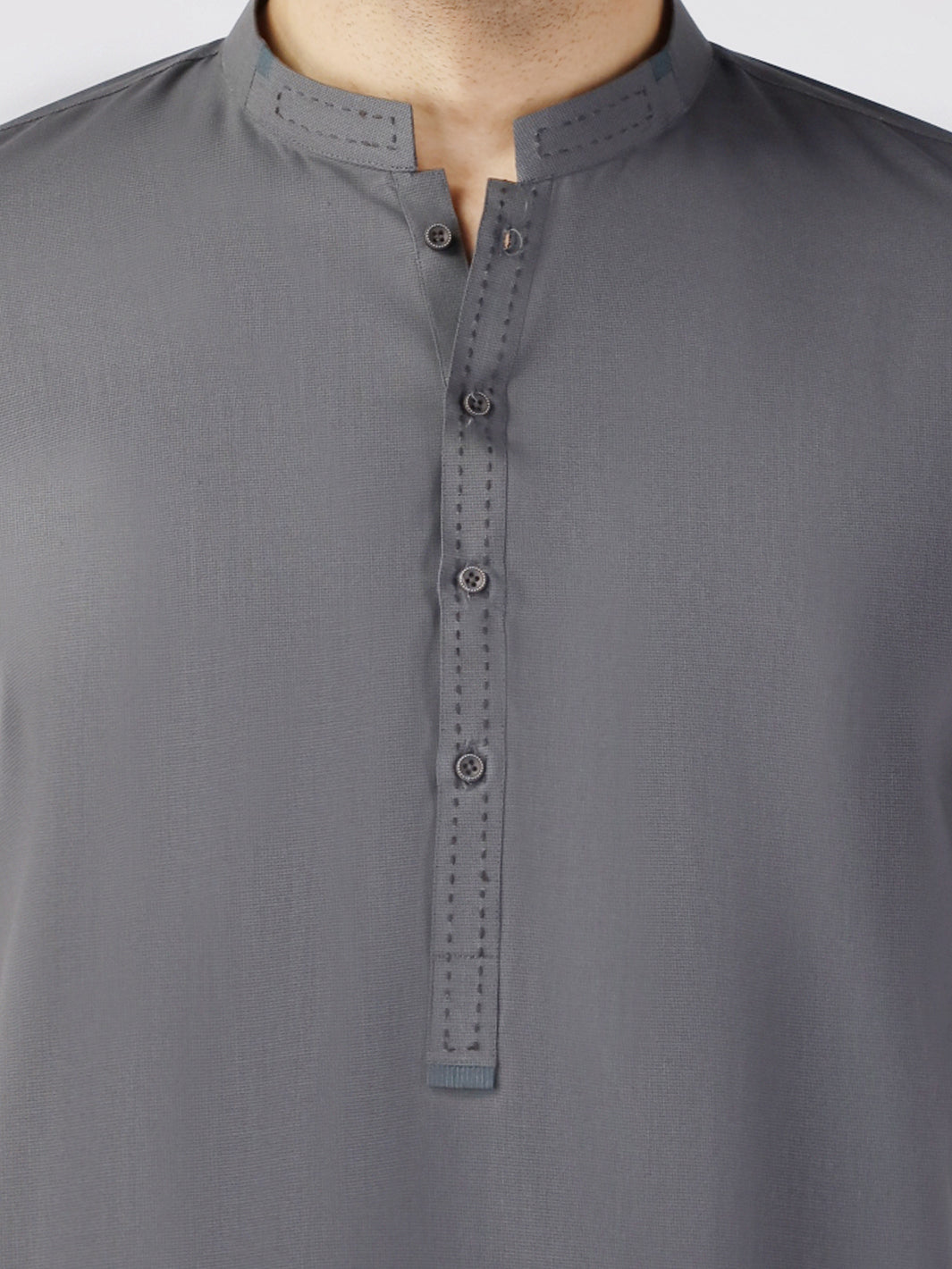 Blended Grey Kurta - Almirah