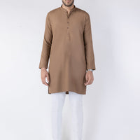 Blended Brown Kurta - Almirah