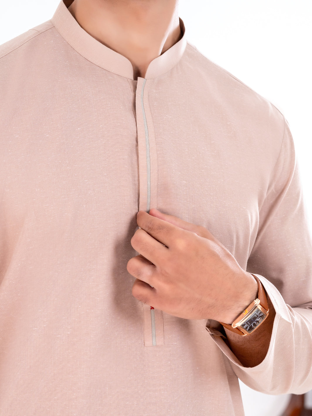Blended Beige Kurta - Almirah