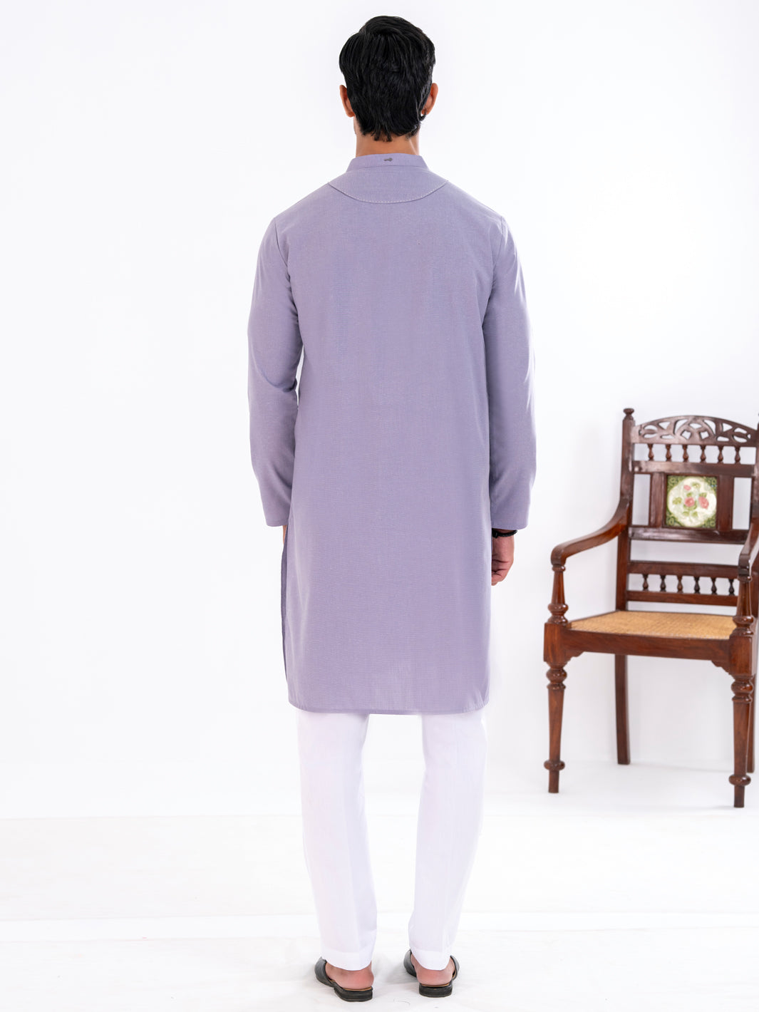 Blended Purple Kurta - Almirah