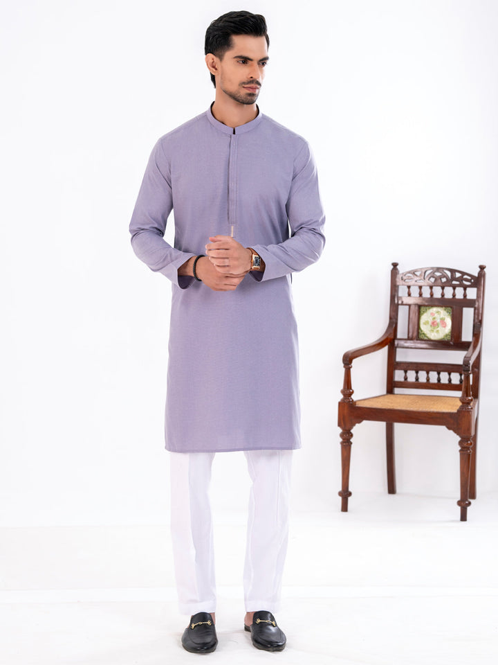 Blended Purple Kurta - Almirah