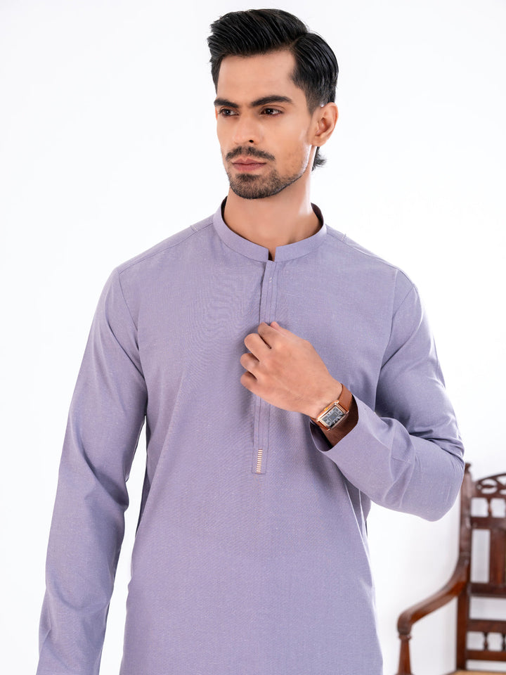 Blended Purple Kurta - Almirah