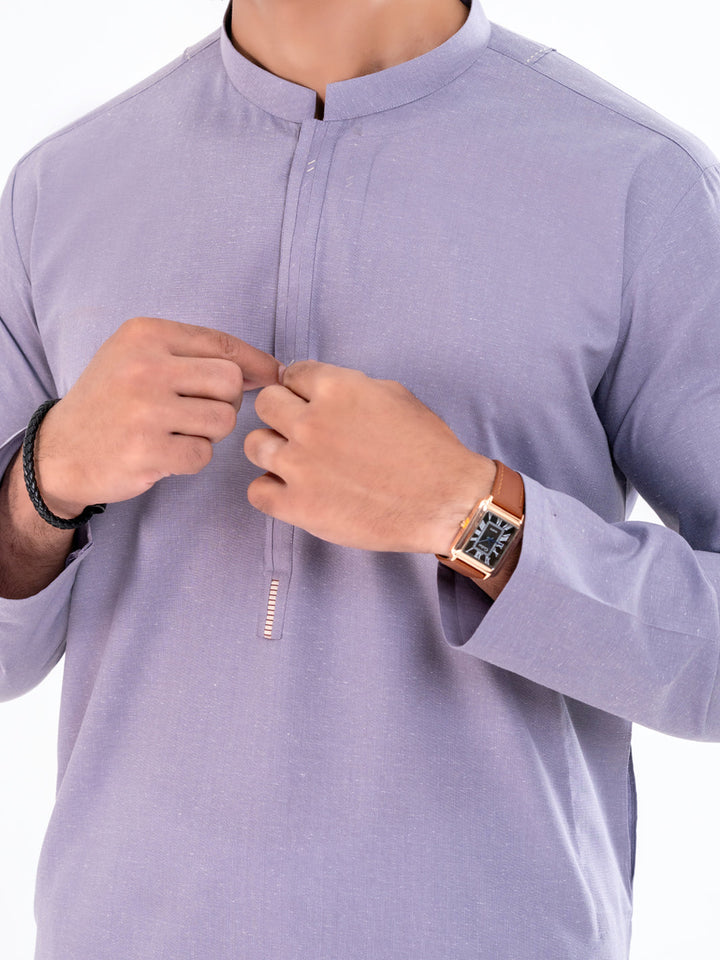 Blended Purple Kurta - Almirah