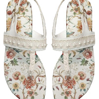 Off White Chappal- J. Junaid Jamshed