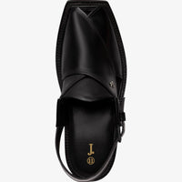 Black Peshawari Chappal - J. Junaid Jamshed
