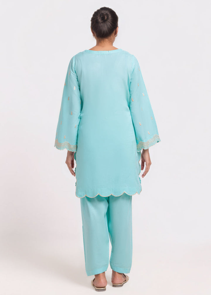 Cambric Blue Stitched Suit - Bonanza