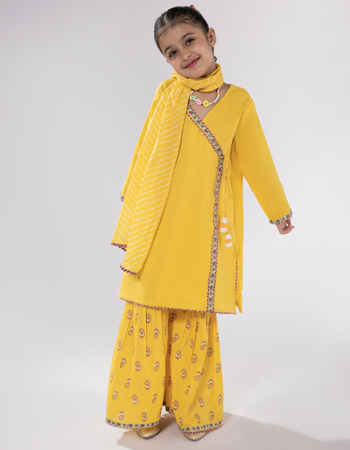 Lawn Yellow Stitched Suit - J. Junaid Jamshed
