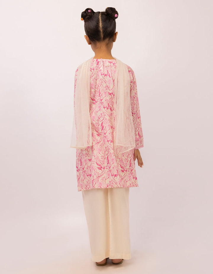 Dobby Pink Stitched Suit - J. Junaid Jamshed