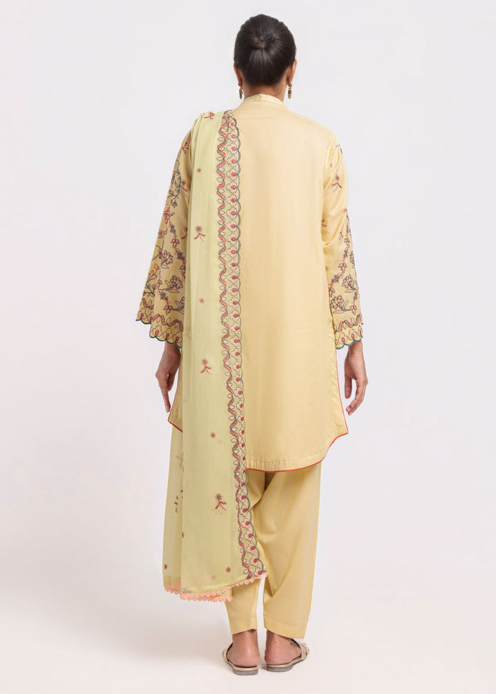 Cambric Light Olive Stitched Suit - Bonanza