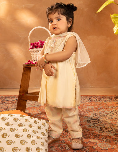 Cotton Silk White Stitched Suit - J. Junaid Jamshed