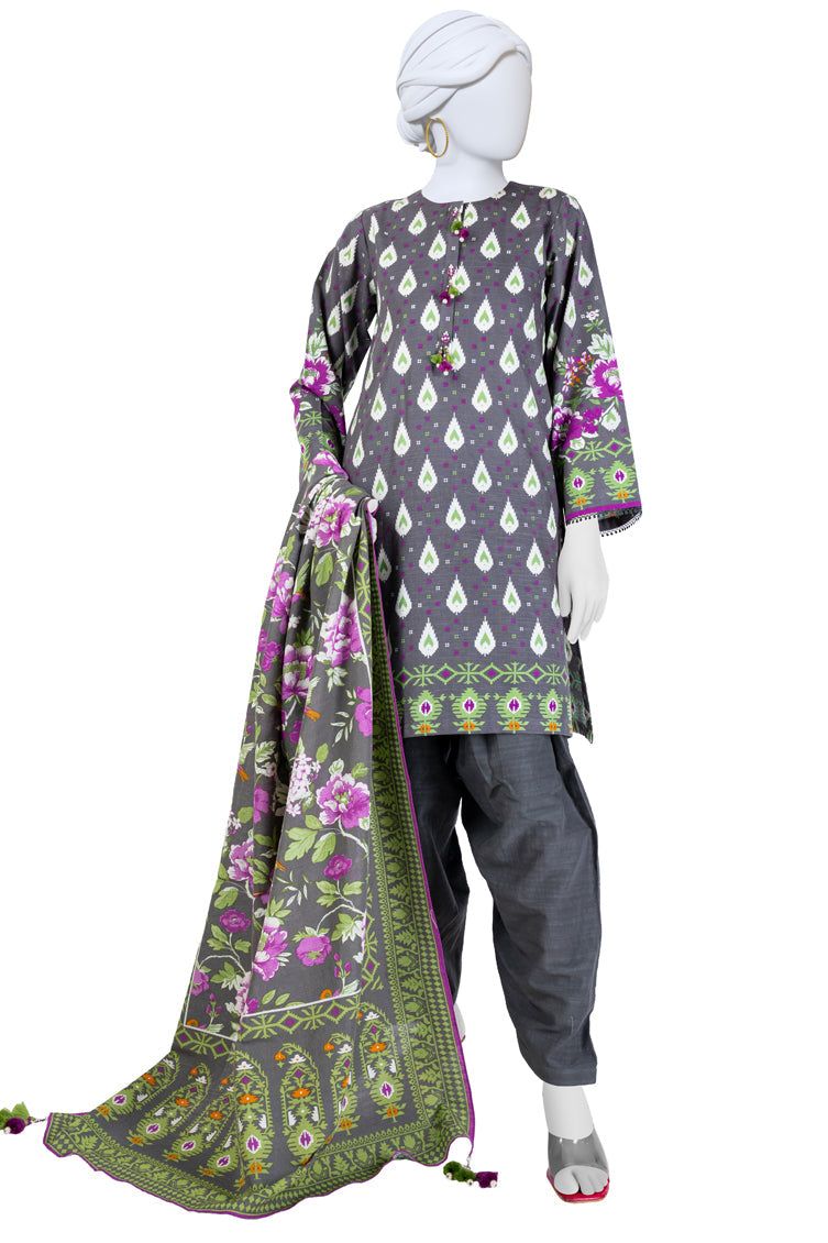 Khaddar Multi Unstitched Suit - J. Junaid Jamshed