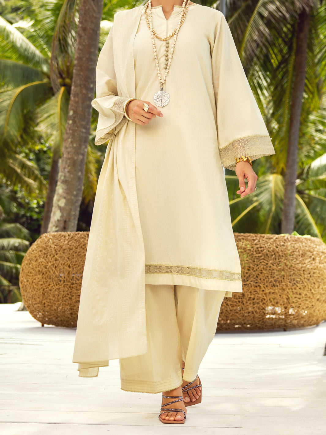 Lawn Pistasho green Unstitched Suit - Almirah