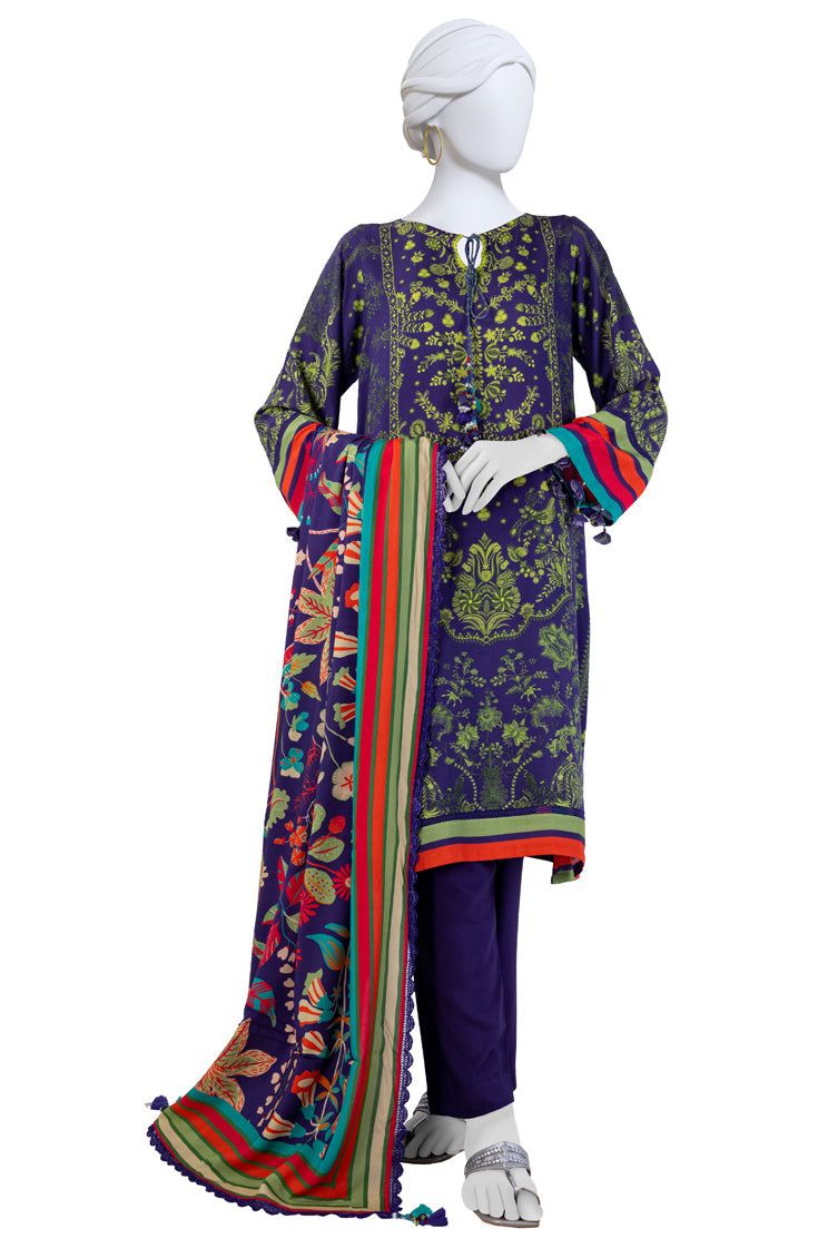 Linen Multi Unstitched Suit - J. Junaid Jamshed