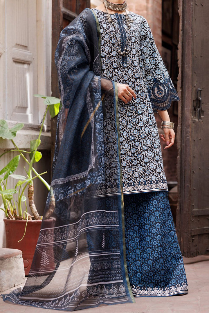 Stripe Dobby Black Stitched Suit - Almirah