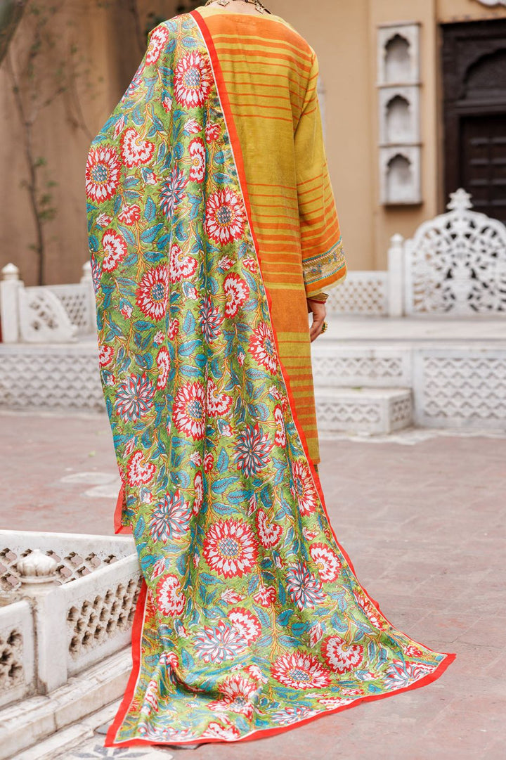 Yarn Dyed Mehndi Stitched Suit - Almirah